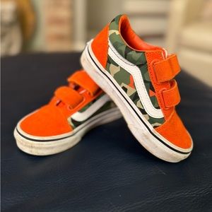 Toddler Boy Velcro Vans - Size 10.5